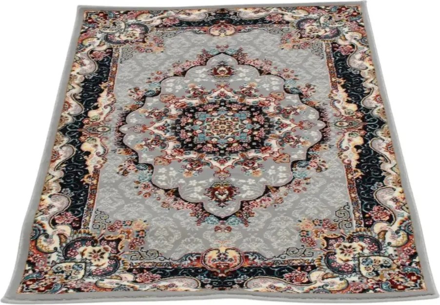 Perzsa szőnyeg szürke Tabriz 80x120 minőségi akril szőnyeg