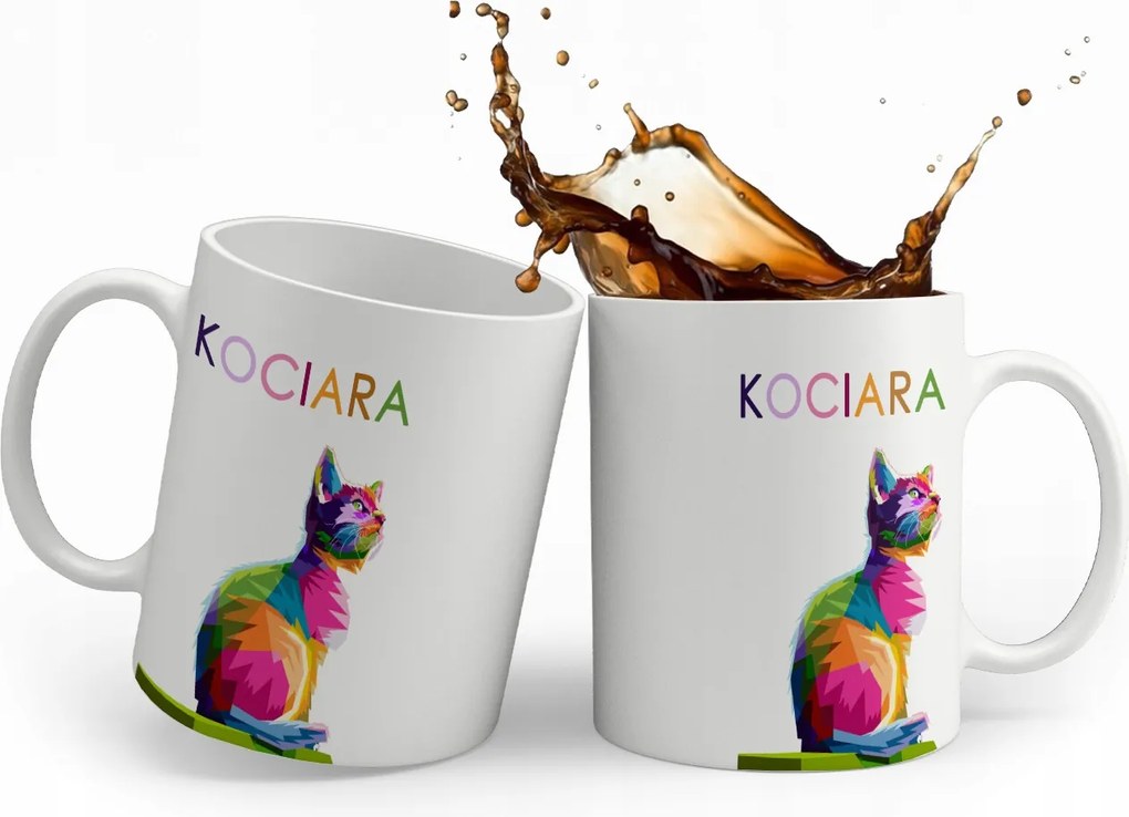 Cicás Bögre Macskákkal A Neveddel