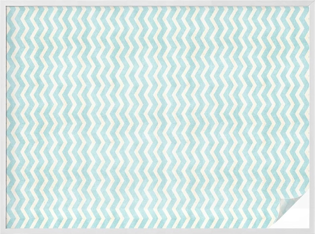 Öntapadós ablakfólia adatvédelem cikk-cakk kék 200x146