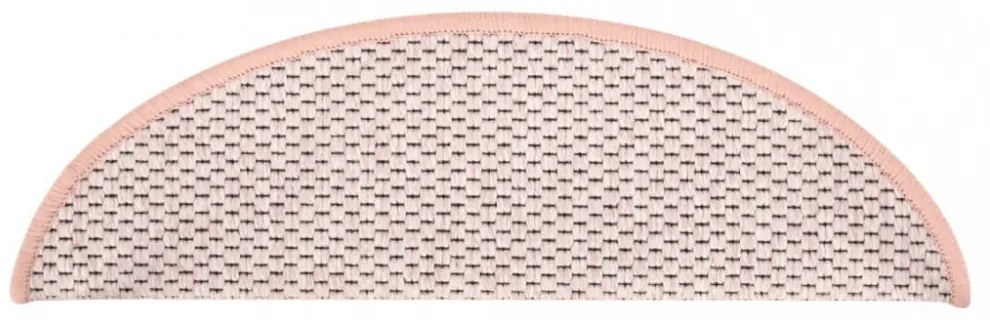 15 db szizál hatású rózsaszínű öntapadó lépcsőszőnyeg 65x21x4cm
