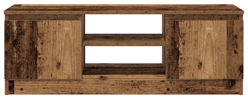 antik fa színű szerelt fa TV-szekrény 102x30x36 cm