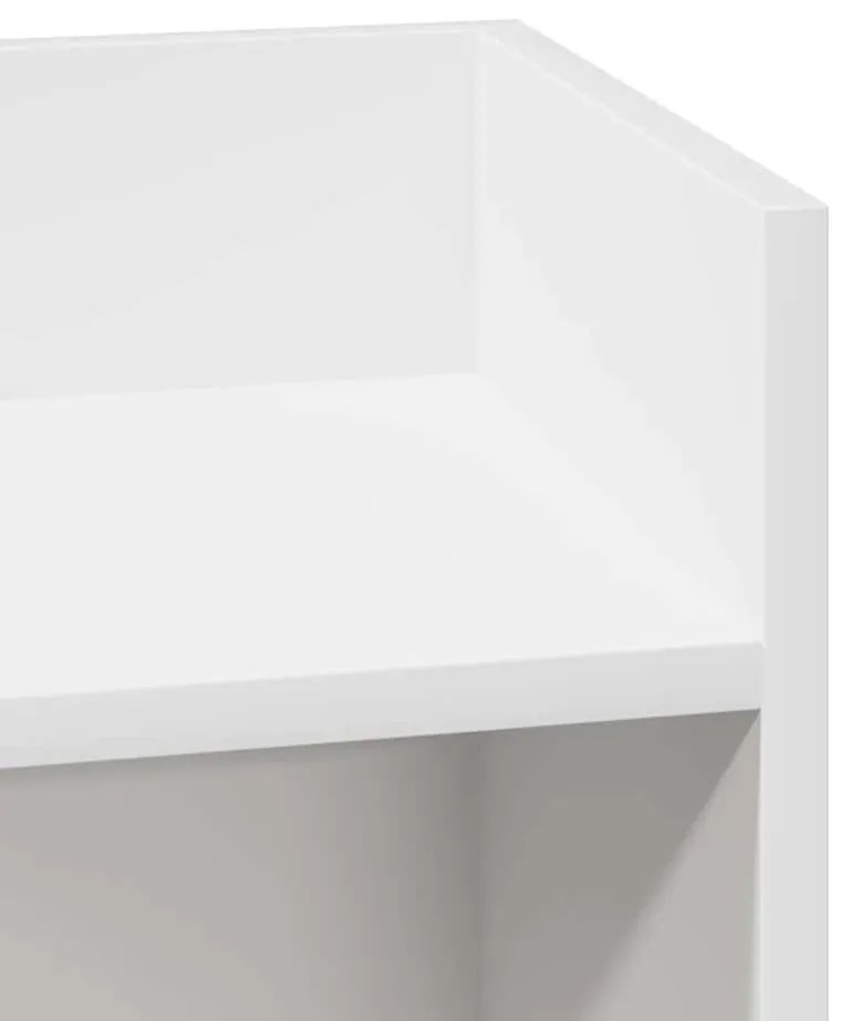 2 db fehér kisasztal polccal 25,5 x 27 x 60 cm