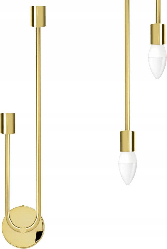 Fali Lámpa Arany Fém Stílusos Univerzális Gold Shiny