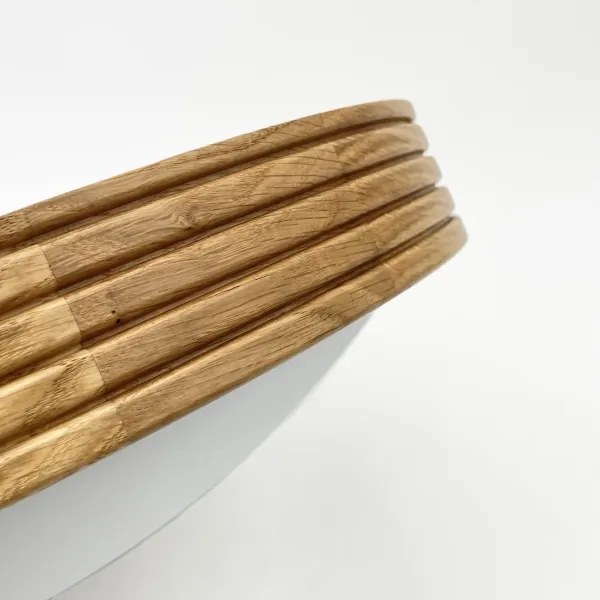 Brilagi - LED mennyezeti lámpa CARVALHO MODERN SLIM 2xE27/60W/230V, átmérő 37,5 cm, tölgy