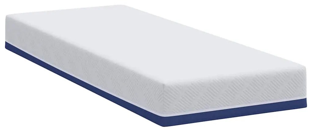 Matrac Fehér és kék 80 x 200 cm Gél Memóriahab