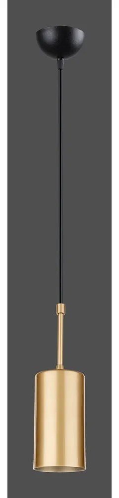 Geo aranyszínű függőlámpa, magasság 124 cm - Squid Lighting