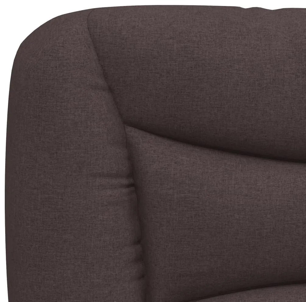 sötétbarna szövet fejtámla párna 140 cm