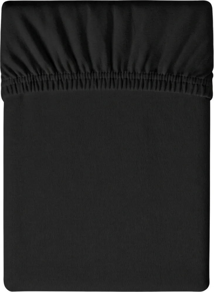 Jersey gumis lepedő HIGHFIT fekete 90 x 200 cm