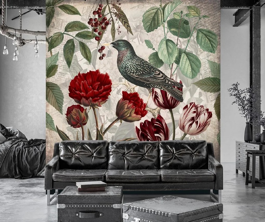 Gario Fotótapéta Absztrakt madár természet - Andrea Haase Anyag: Vlies, Méret: 200 x 200 cm