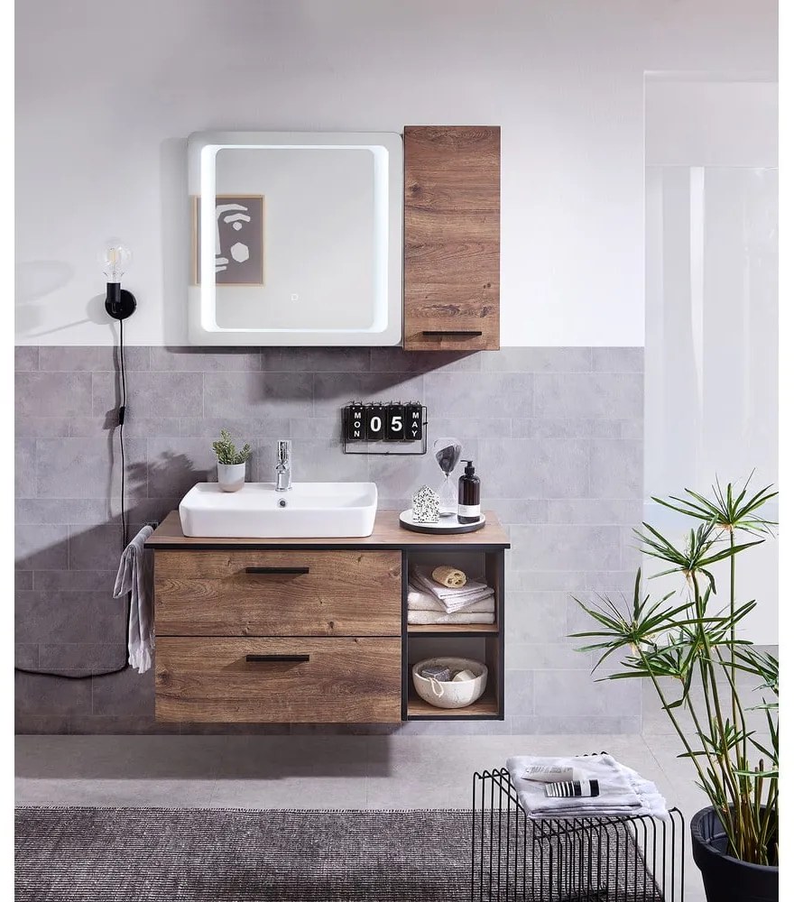 Barna munkalap tölgyfa dekorral 103x45 cm Set 374 - Pelipal