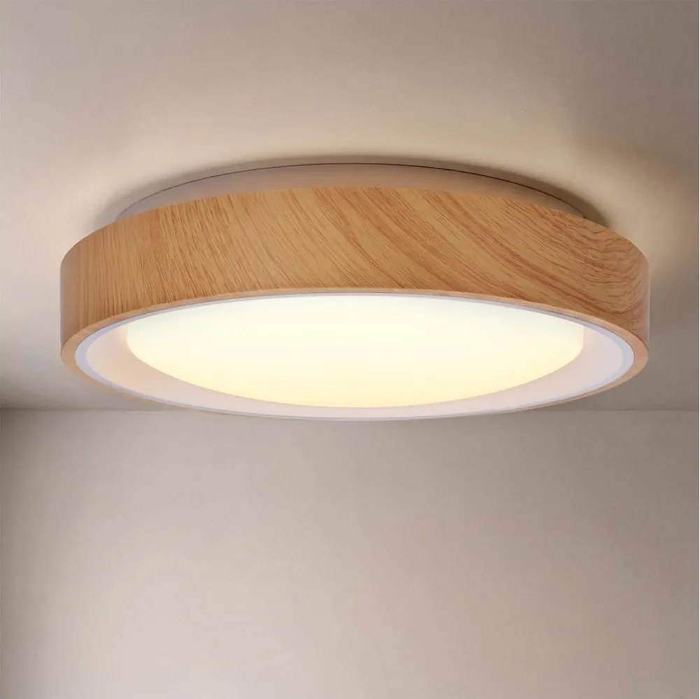 Brilagi - LED mennyezeti lámpa FLOCO LED/24W/230V Ø 30 cm fa/fehér