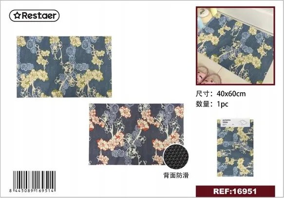 Stílusos Fürdőszobaszőnyeg Mintával 40x60 cm