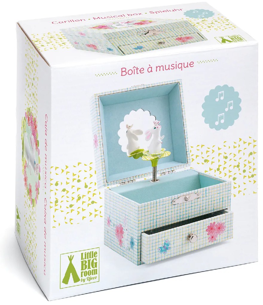 Zenélő ékszerdoboz - Cuki nyuszi - Sweet rabbit's song