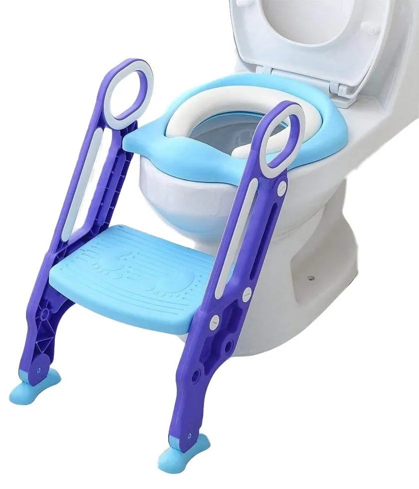 Bamny BCA-002 WC-ülőke, lépcsős kialakítás - kék lila AMO-UT05