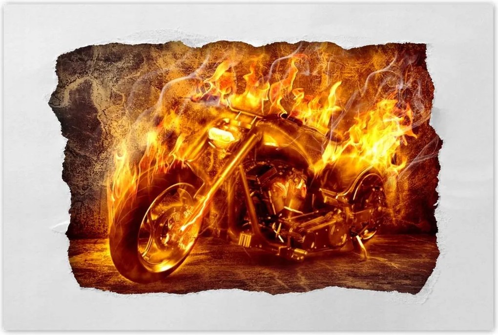 Poszterek 90x60 Chopper a tűzben