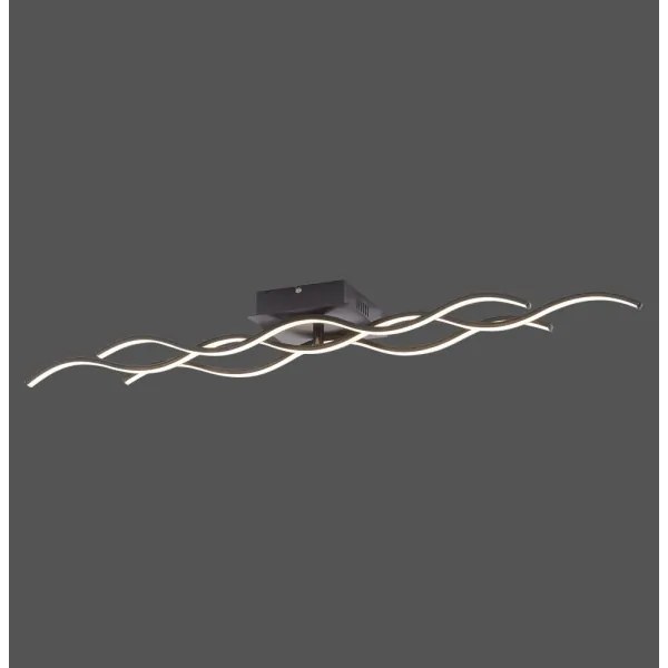 Leuchten Direkt 15166-18 - LED Felületre szerelhető csillár WAWE LED/28W/230V fekete