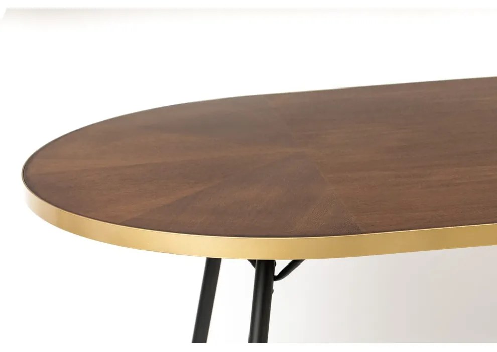 Étkezőasztal kőrisfa dekoros asztallappal 90x180 cm Denise – White Label