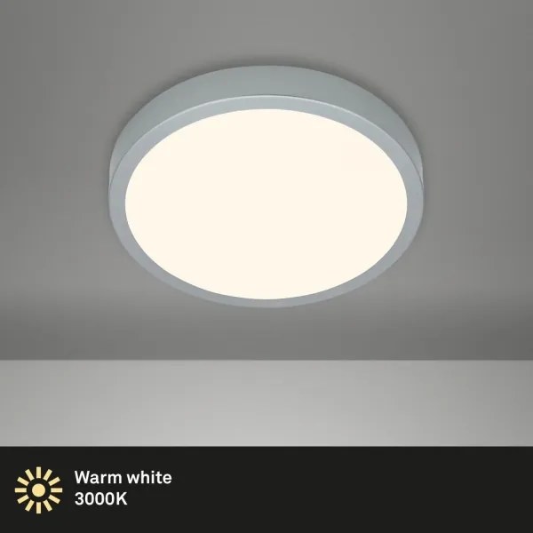 Briloner 3700-014-LED Mennyezeti lámpa RUNA LED/16W/230V 3000K átm. 28cm ezüst