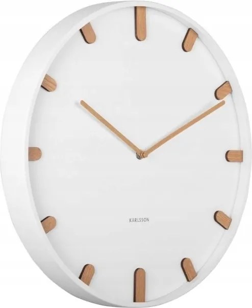 Nagyméretű falióra fehér elemes modern konyha nappaliba Grace XX