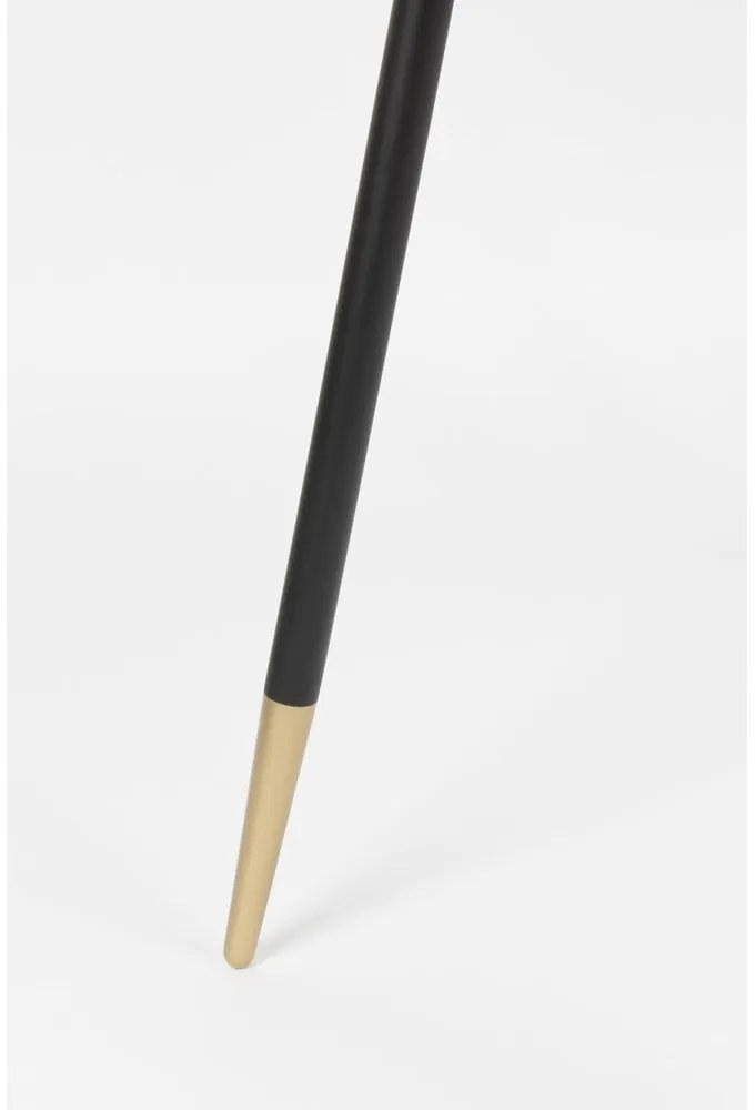 Kerek étkezőasztal diófa dekoros asztallappal ø 91 cm Denise – White Label