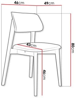 Étkezőszék KD 63 C (bükk + smaragd) . 1103447