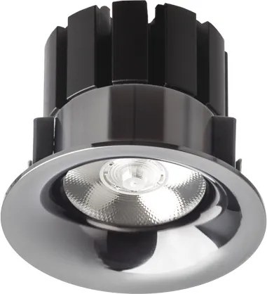 RENDL SHARM BASE süllyesztett lámpa fekete króm 230V LED 10W 24° 3000K