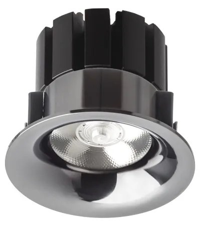 RENDL SHARM BASE zápustná černý chrom 230V LED 10W 24° 3000K