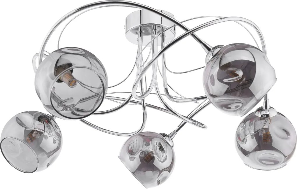 Dar Lighting modern mennyezeti lámpa onawa csiszolt króm darona5450-15