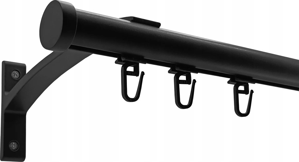 Apartman Sínkarnis Alu 20 mm Fekete 300 cm kpl biztosítótű