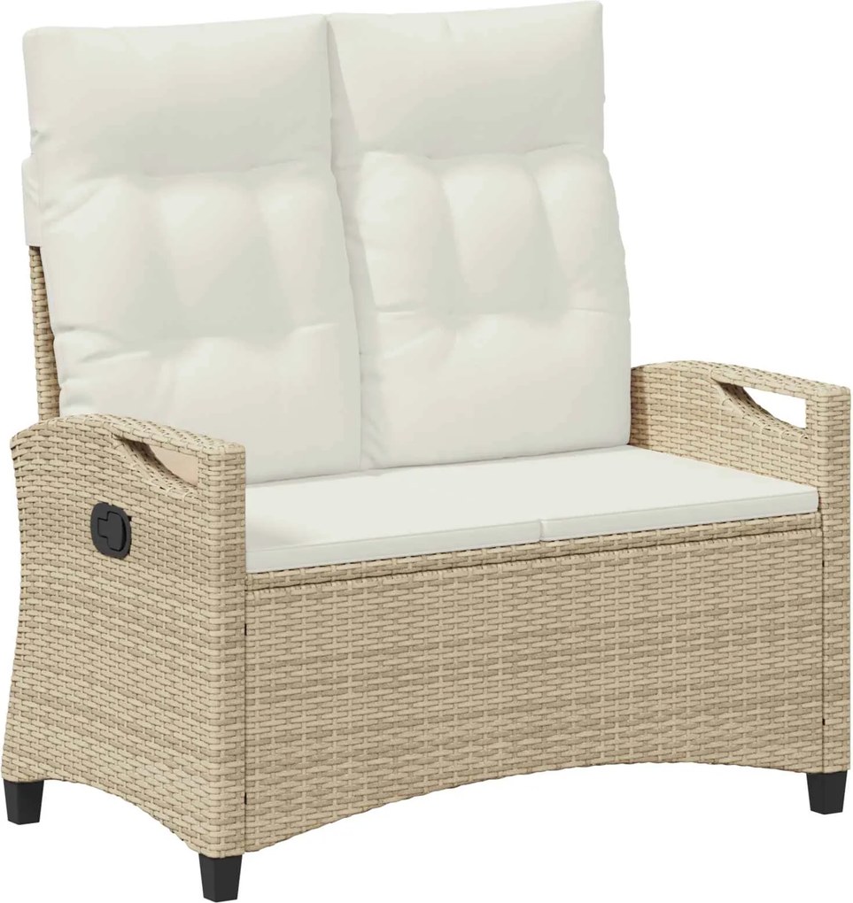 vidaXL Kerti pad Beige és krém 105 x 60 x 112 cm Acél és poliészter