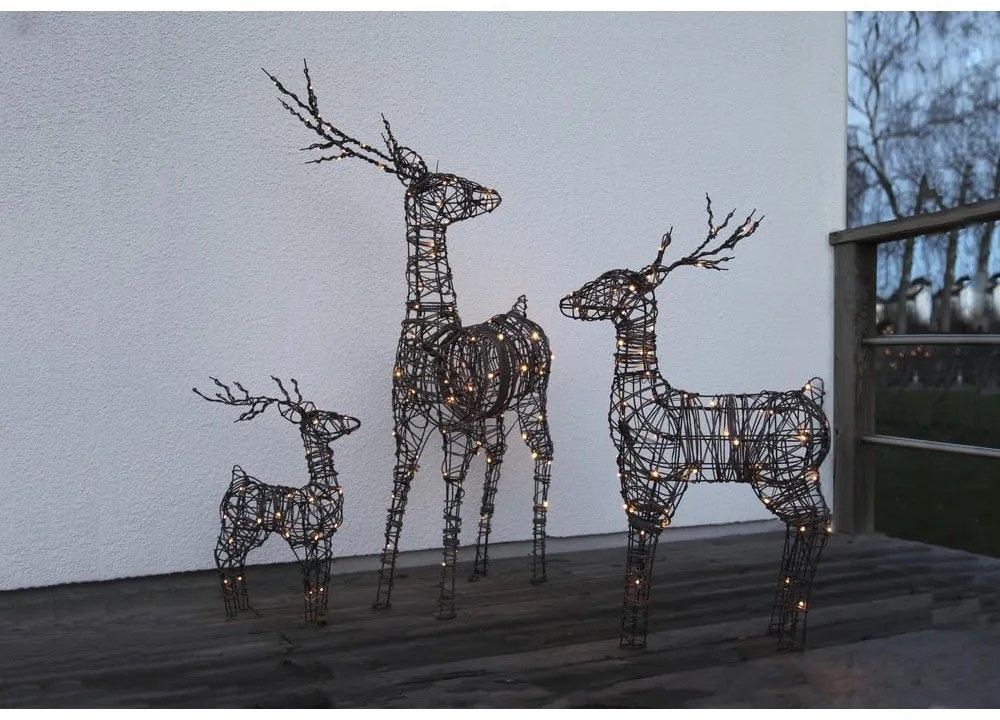 Barna elemmel működő álló karácsonyi fénydekoráció Vixen – Star Trading