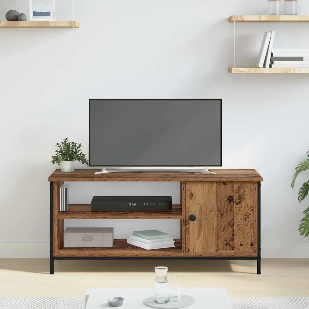 TV szekrény Régi fa 100 x 40 x 45 cm Faanyag
