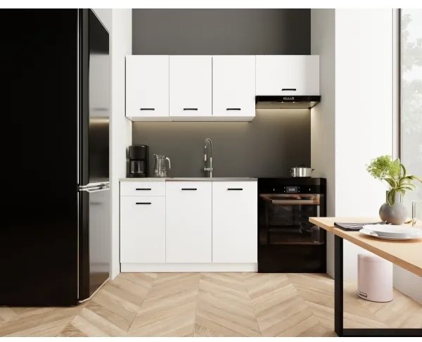 ARLEN 180 cm-es fehér konyhablokk