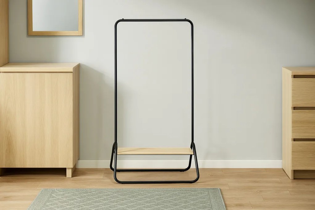 Álló fogas 1 polccal 80 x 44,5 x 146 cm