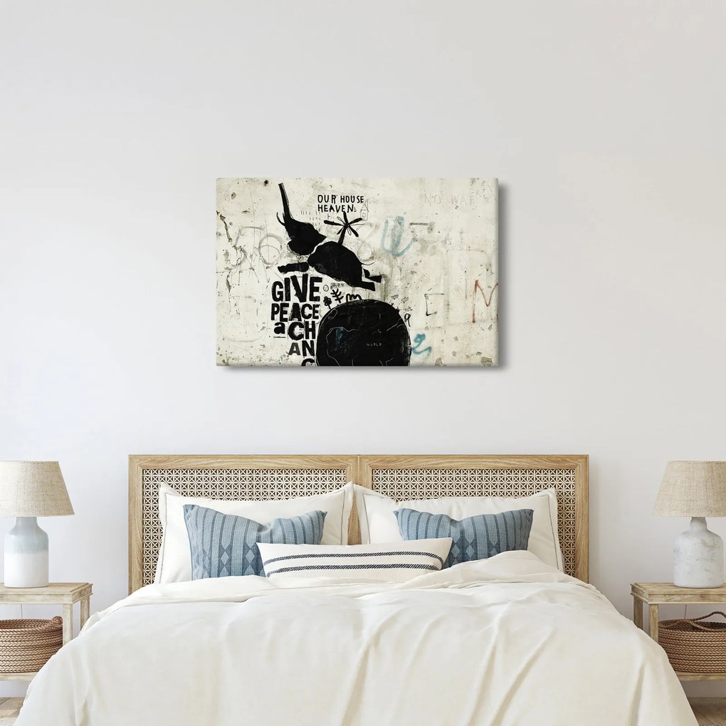 Kép - Slon nad zemou (90x60 cm)