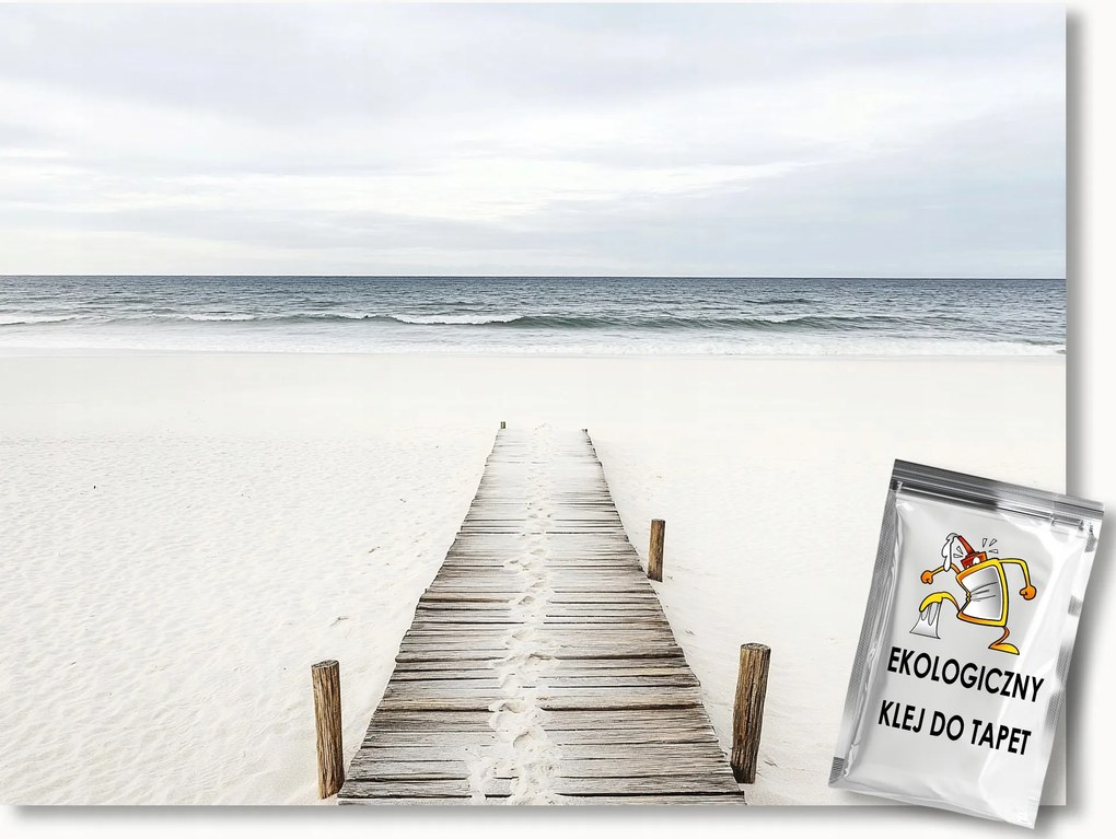 Fotótapéta Flizelina Tájkép Tenger Hullámok Tengerpart Homok Ösvény 150x105 ragasztó