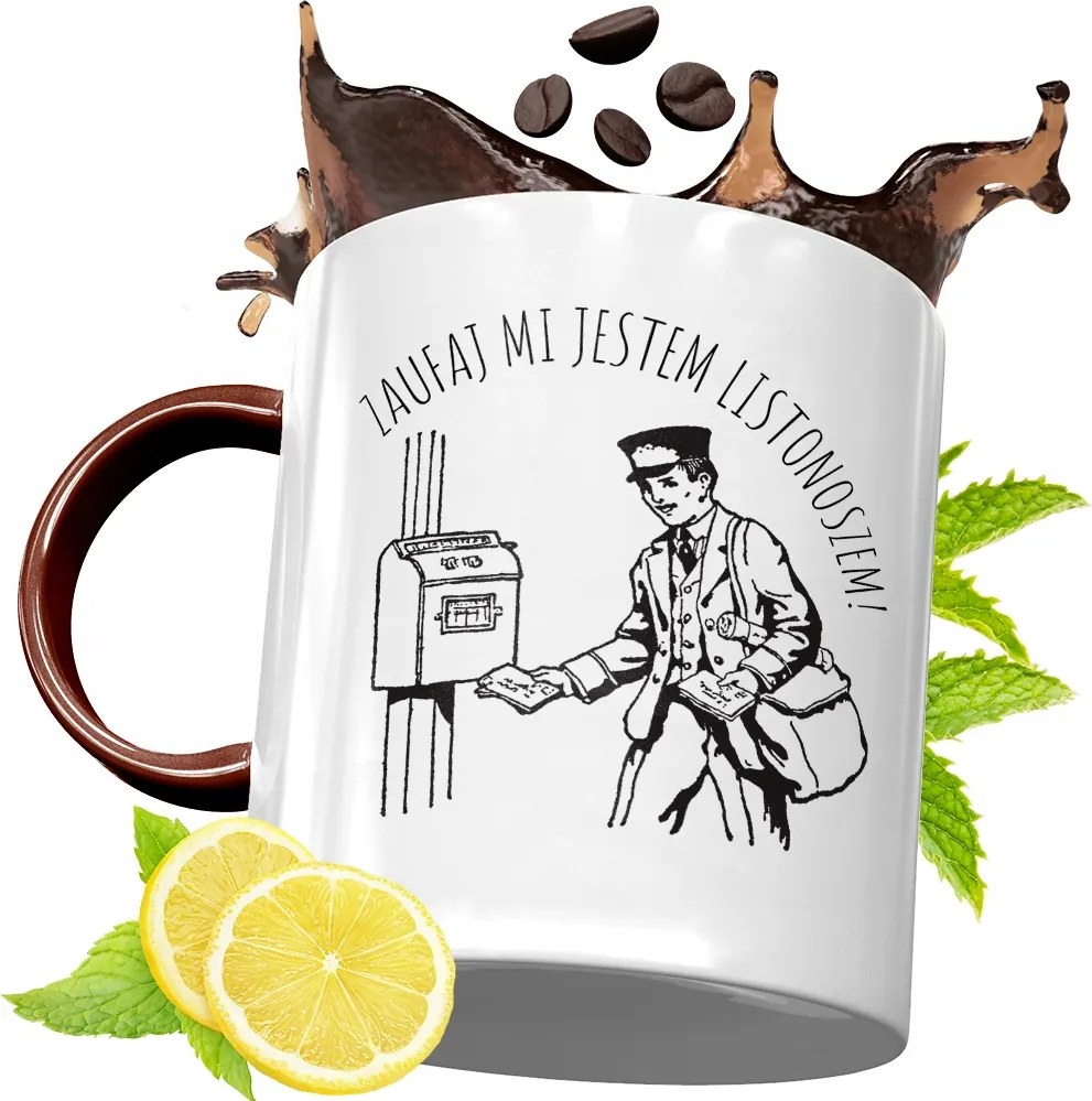 Bordó Bögre Postásnak Születésnapra Ajándék fényképes nyomattal