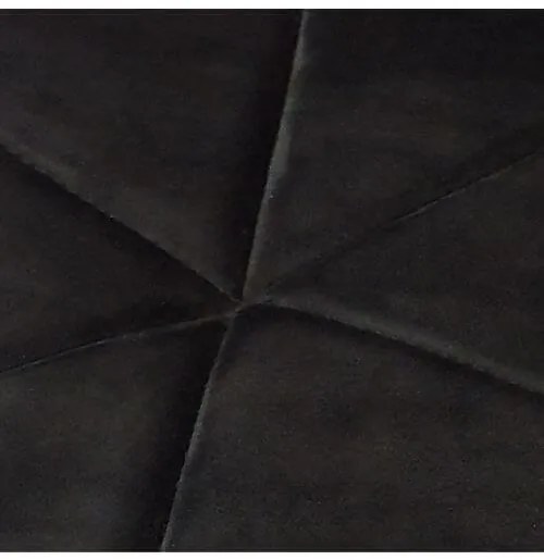 Bársony étkezőszékek 4db fekete CARBON