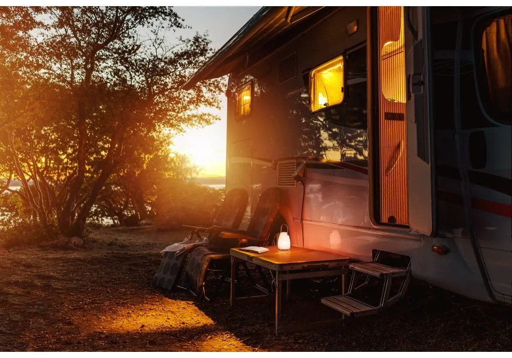 USB LED hordozható kültéri lámpa távirányítóval ø 12 cm Ruby – Fischer & Honsel