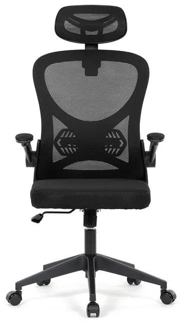 Irodai forgószék hintamechanikával, fekete kárpittal. KA-K2021 BK