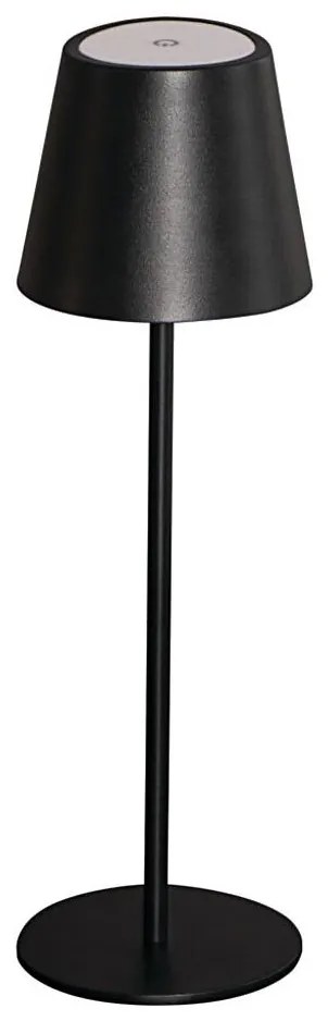 Kanlux 36321 - LED Dimmelhető asztali lámpa INITA LED/1,2W/1800 mAh IP54 fekete