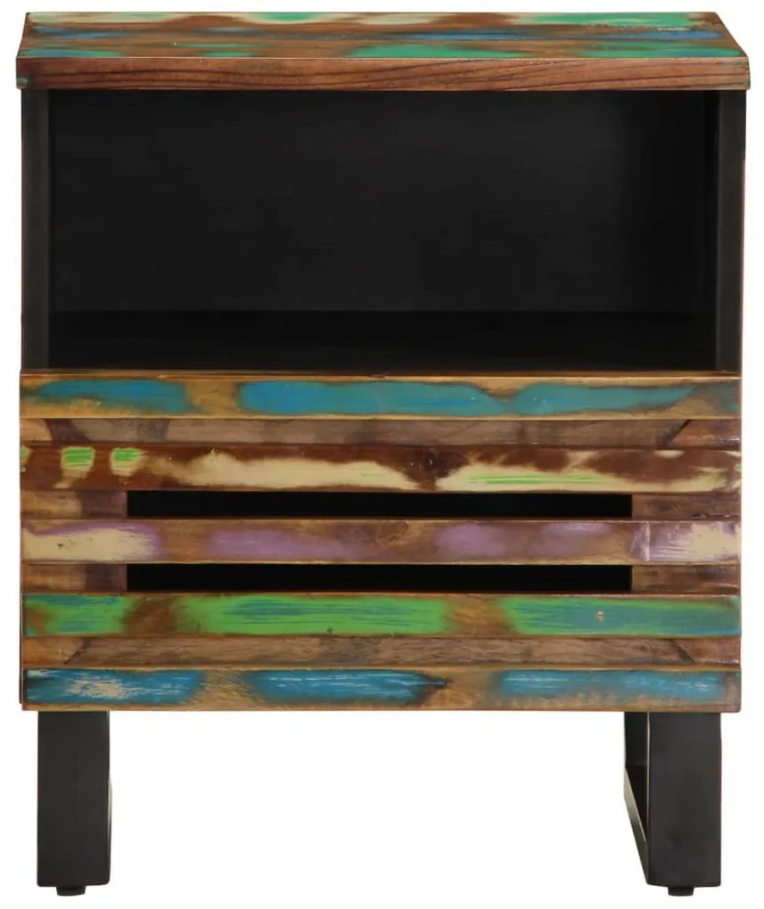 vidaXL 2 db tömör újrahasznosított fa éjjeliszekrény 40 x 34 x 46 cm