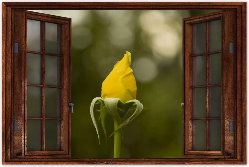 Poszterek 90x60 Sárga rózsa