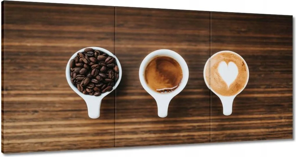 Vászonkép 60x30 Kávé a csészék szakértőjének