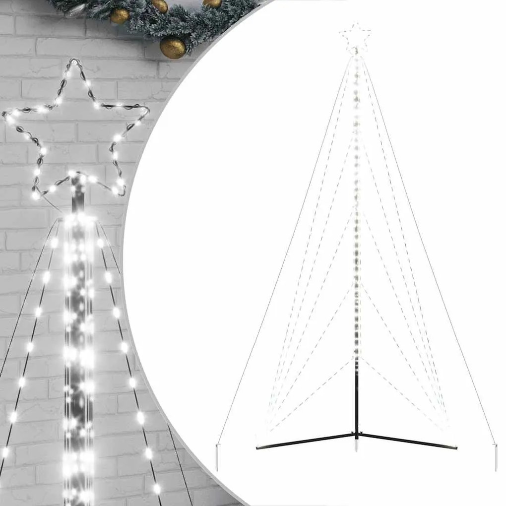 hideg fehér LED karácsonyfa 615 LED 404,5 cm