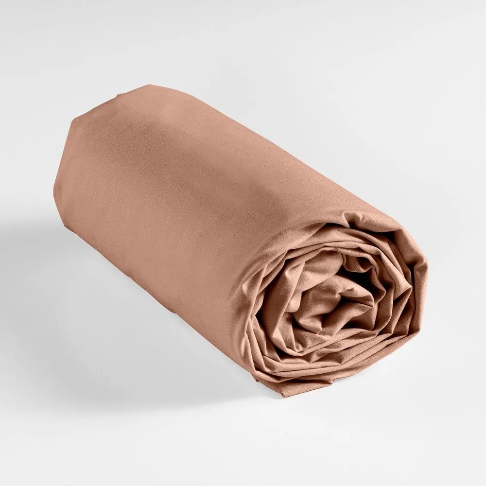 Lazacszínű gumis pamut lepedő 160x200 cm Lina – douceur d'intérieur