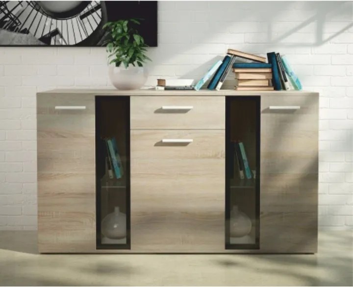 Komód, sonoma tölgyfa, SALESA II.