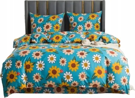 Kétszemélyes ágyneműhuzat garnitúra 220x200 2 70x80 Napraforgó Ágyneműhuzat