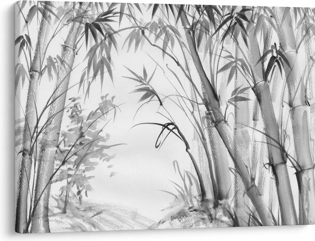 Kép - Bambusz erdő (70x50 cm)