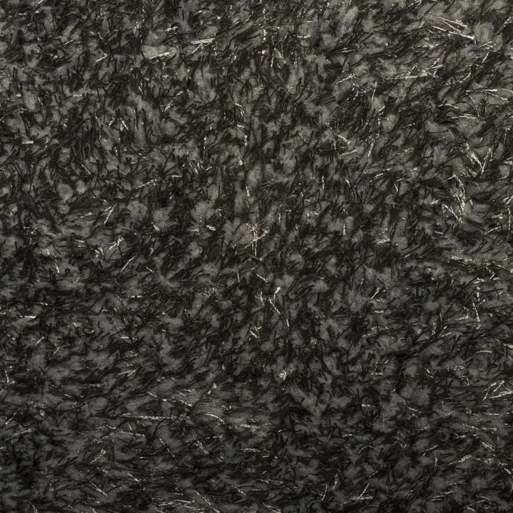 ISTAN antracitszürke hosszú szálú fényes szőnyeg 240 x 340 cm